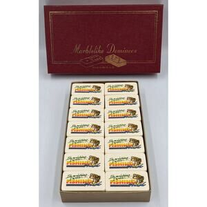 Puremco Marblelike Dominoes Professional Extra Thick USA 28 Pcs Fishing Bass